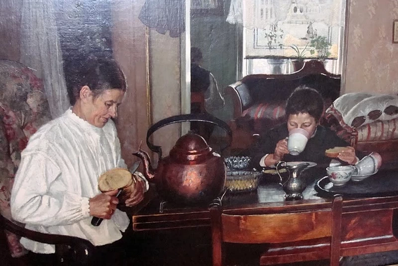 La colazione - The National Museum, Oslo, dettaglio